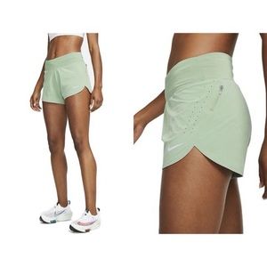 Nike Eclipse 3" Short Size S Small Running Sage Green